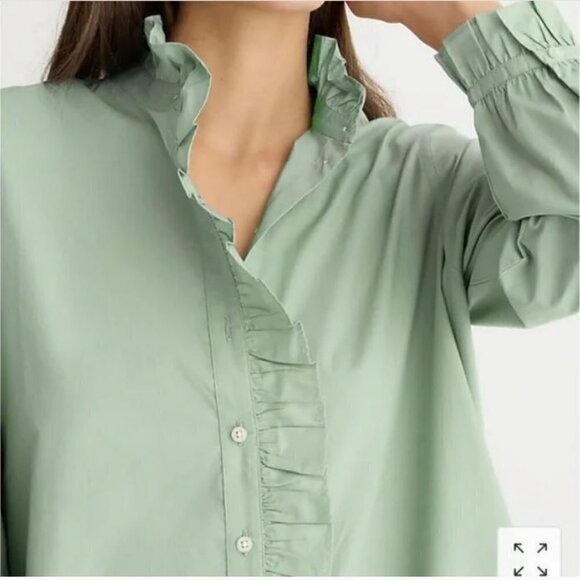 NWT - J. Crew Cottage shirtdress in cotton poplin - Picture 4 of 5